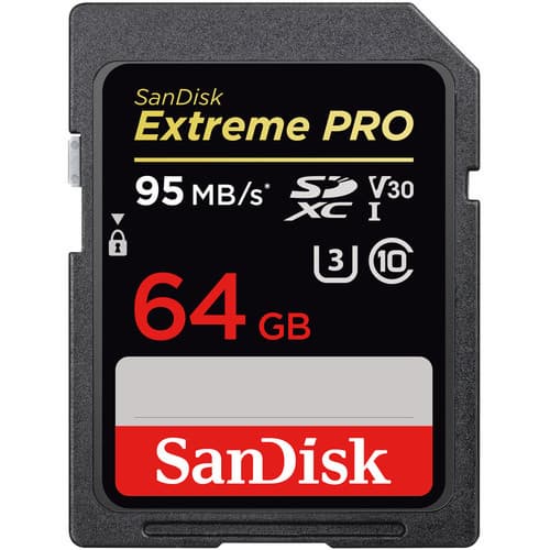SanDisk 64GB Extreme PRO SDXC UHS_I Memory Card